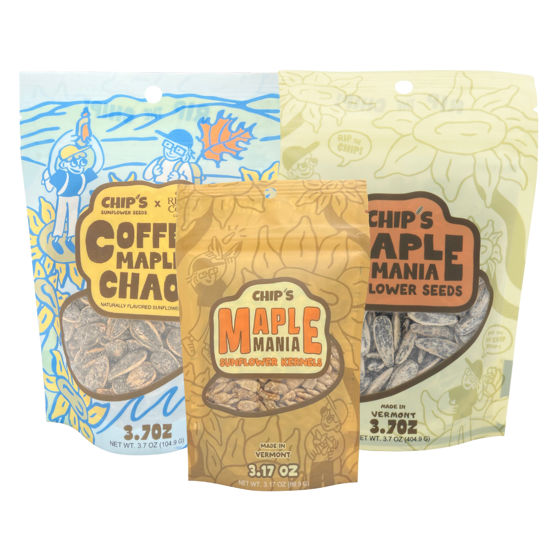 Maple & Coffee Sunflower Seeds Variety Pack | Chip's Seeds